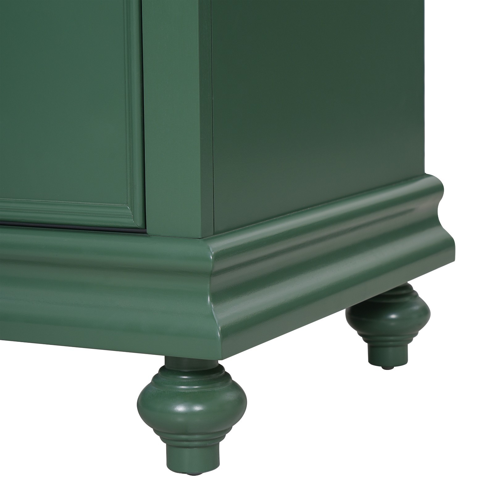 24″ Bathroom Vanity Storage Cabinet With Ceramic Sink Drawer Soft-Closing Doors