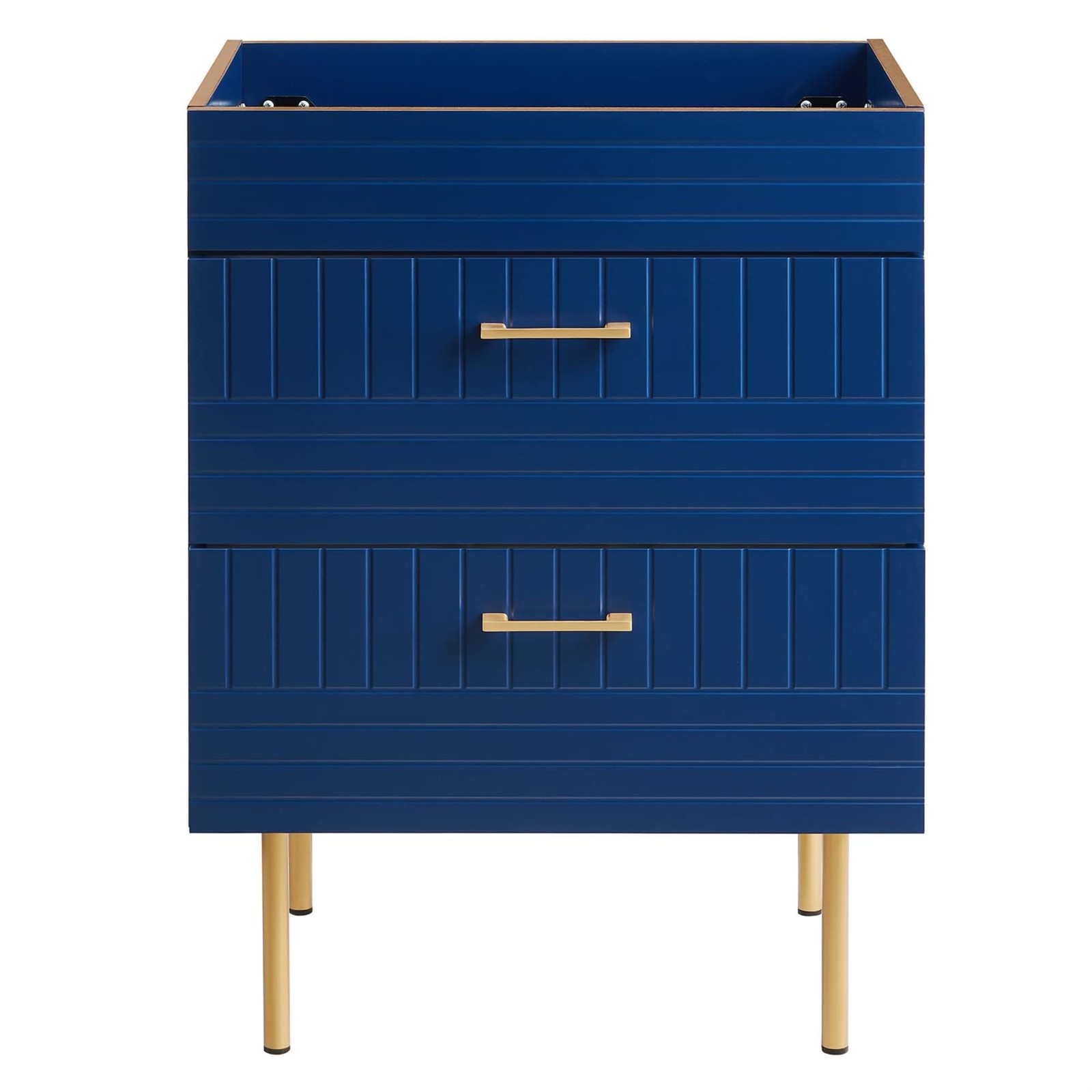 Modway Daybreak 23.5″ Particleboard MDF Wood and Metal Bathroom Vanity in Blue