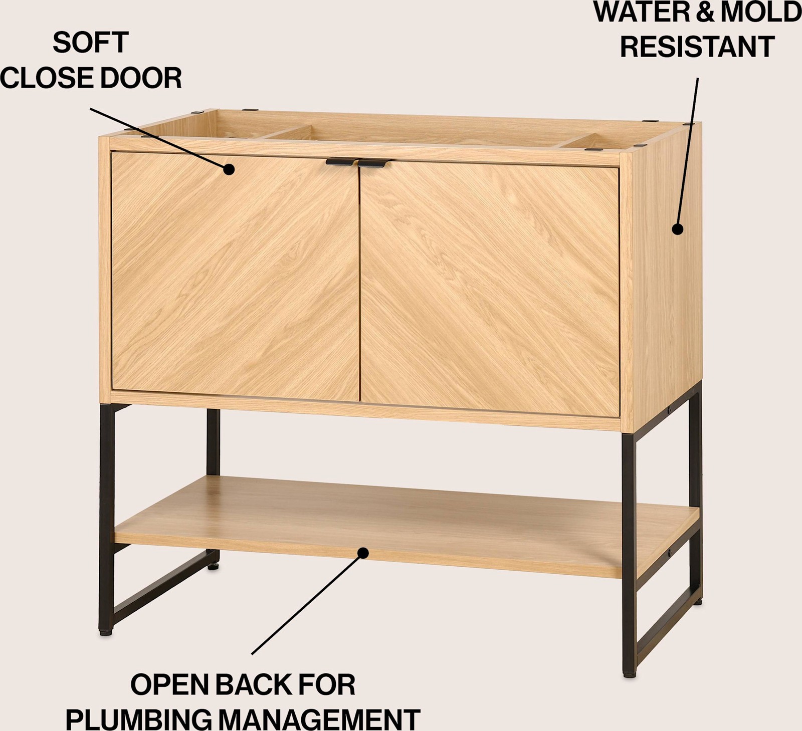 JONATHAN Y Lighting VAN1015 Juhl 35″ Single – Wood