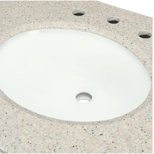 NIB Home Decorators Collection Newport 25″ Bathroom Vanity Granite Ivory Cream