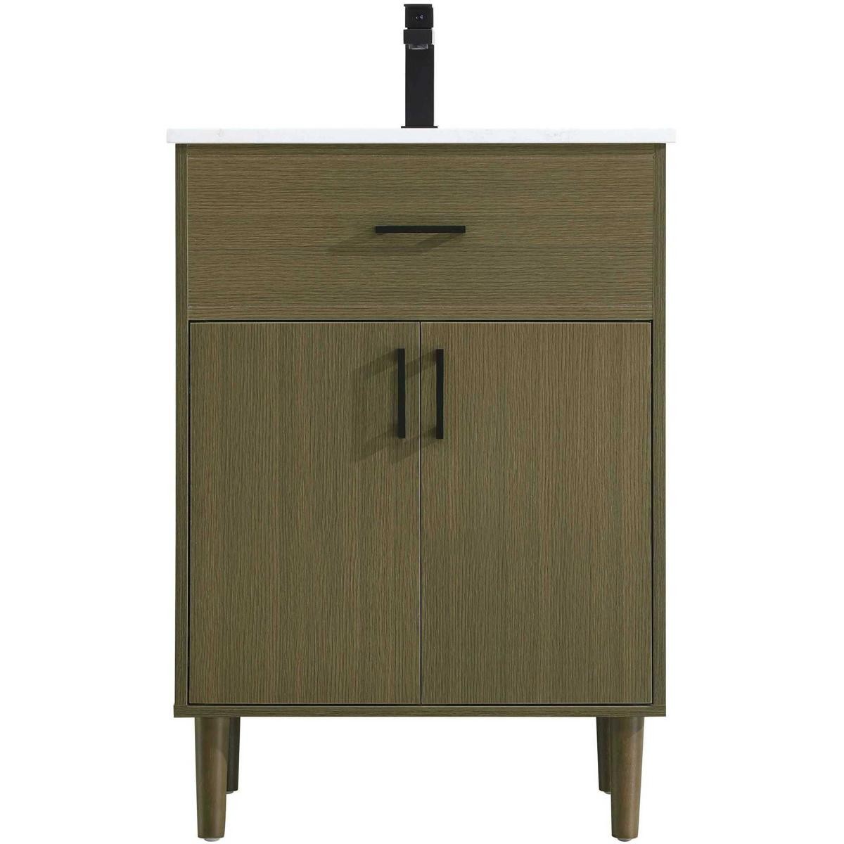 Elegant Lighting VF25024MCB Chandler Vanity Chestnut Brown