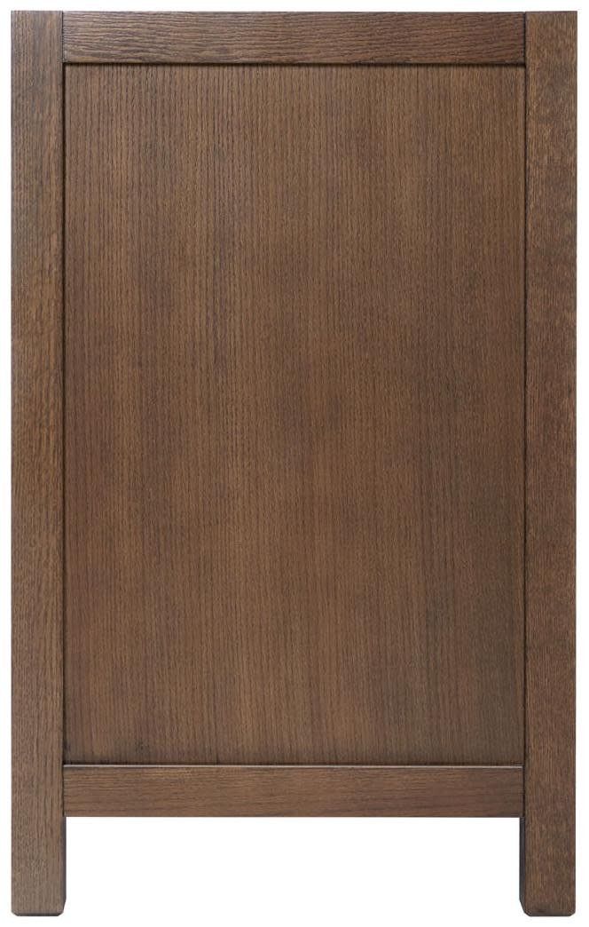 Ariel A036S-L-BC Cambridge 36″ Single – Brown Oak / Satin Brass Hardware