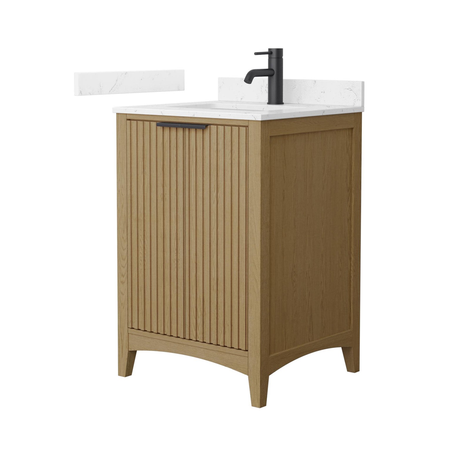 Wyndham Collection WCF9191-24S-VCA-UNSMXX Palmilla 24″ – Natural Oak / Carrara