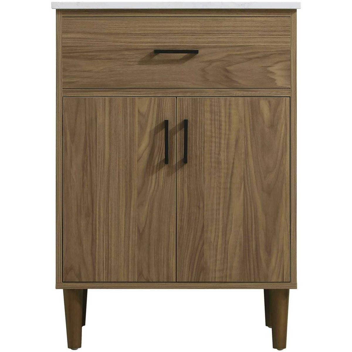 Elegant Lighting VF25024WB Chandler Vanity Walnut Brown