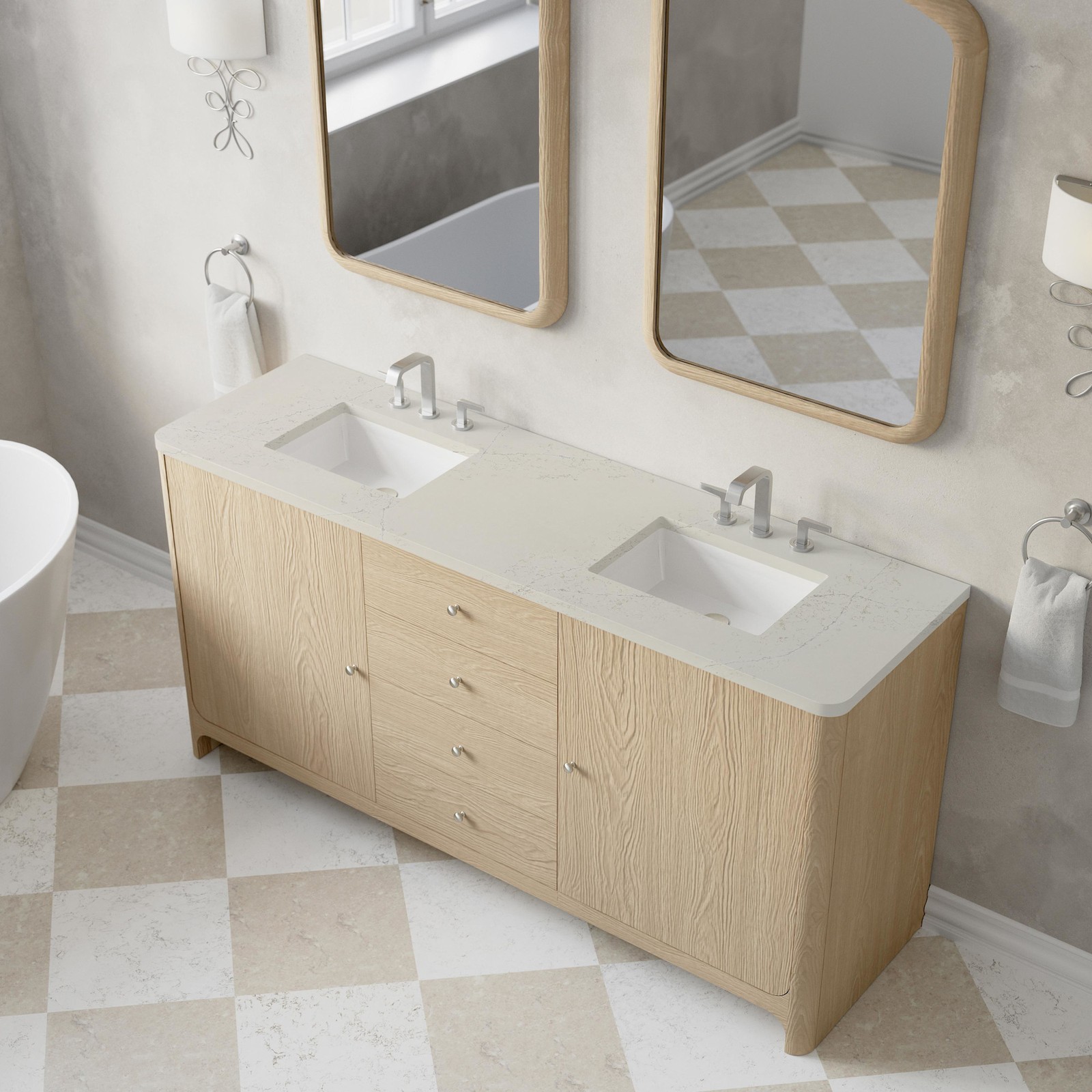 James Martin Vanities D125-V72-WSFR Gracyn 72″ – Coastal DriftWood