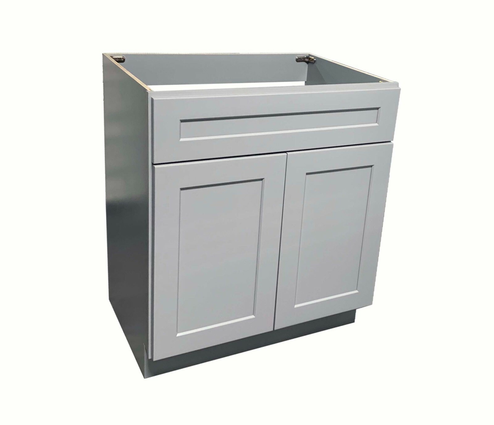 36″ Light Grey Shaker Single Bathroom Vanity Base Cabinet 36″ W x 21″ D x 34.5″H