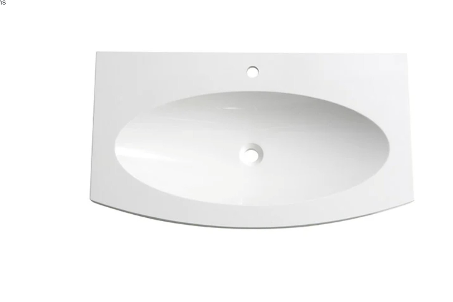 Fresca FVS5092 Energia 36″ Acrylic Drop In Vanity Top – White
