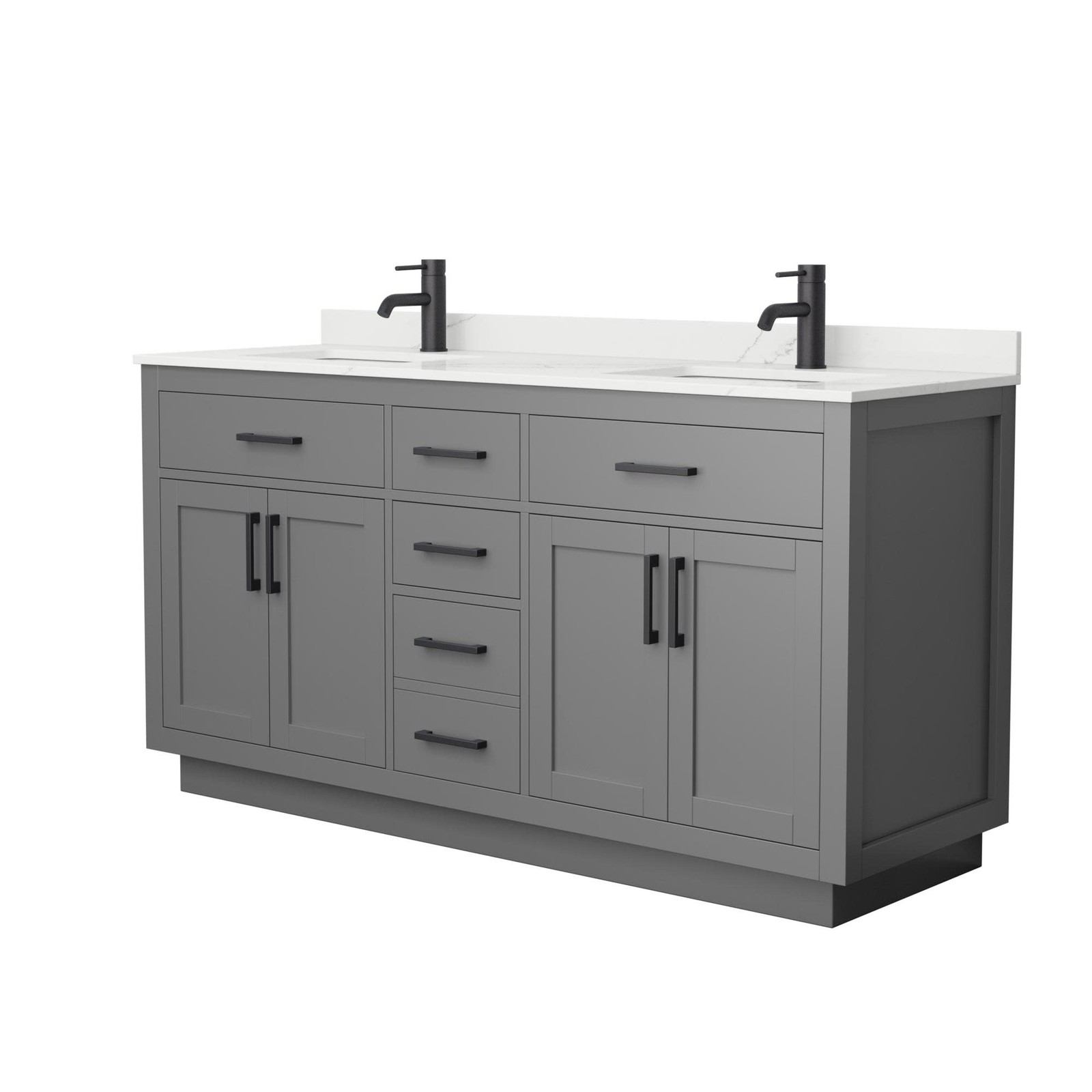 Wyndham Collection WCG262666D-QTZ-UNSMXX Beckett TK 66″ – Dark Gray / Giotto