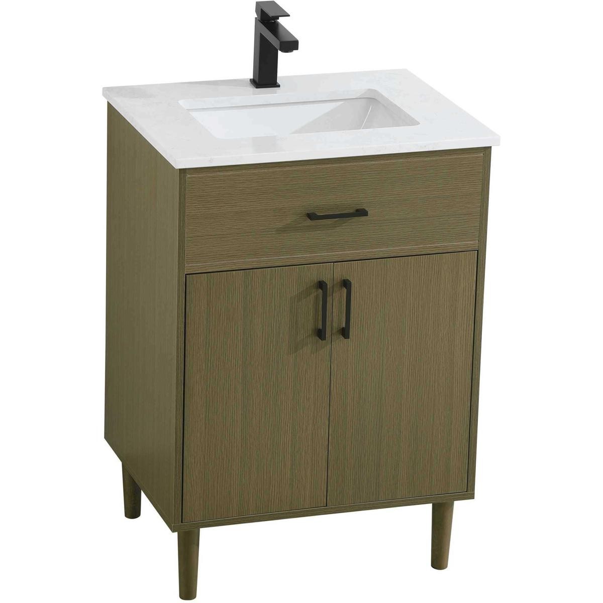 Elegant Lighting VF25024MCB Chandler Vanity Chestnut Brown