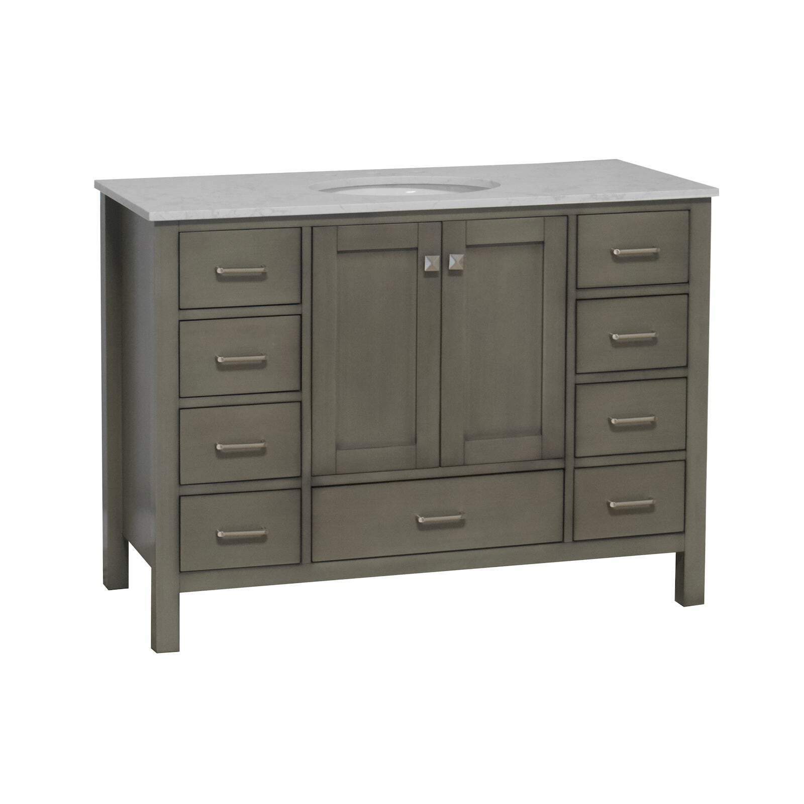 Horizon 48-inch Vanity with Engineered Carrara Top
