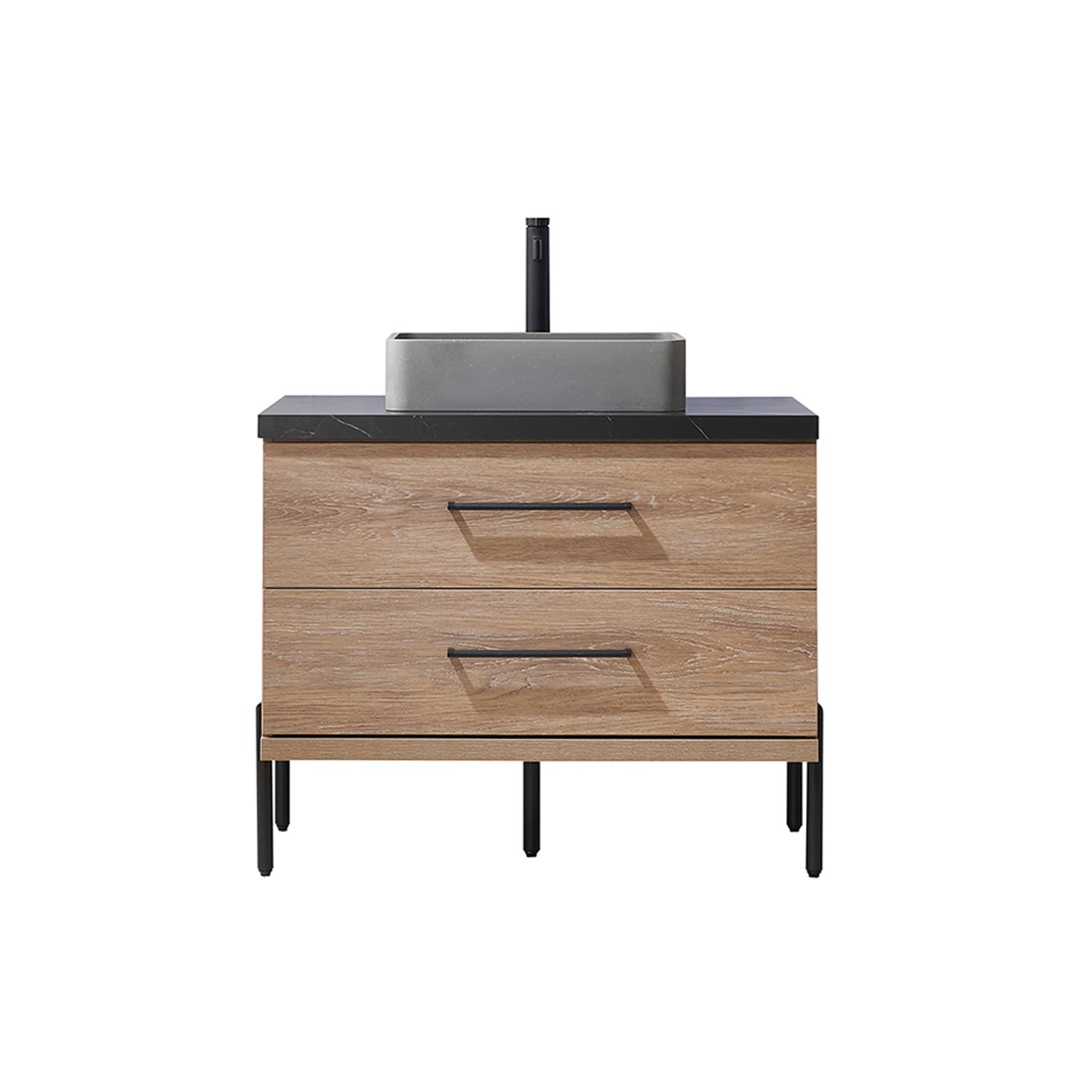 Miseno MV-NM-705136S Trento 36″ – North American Oak / Black