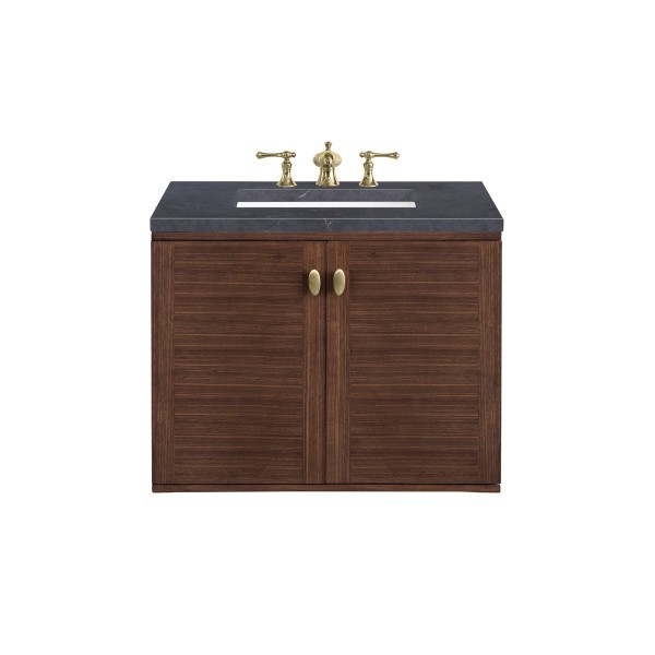 30″ James Martin Amberly 670-V30-WLT-3CSP Vanity Cabinet Charcoal Soapstone Top