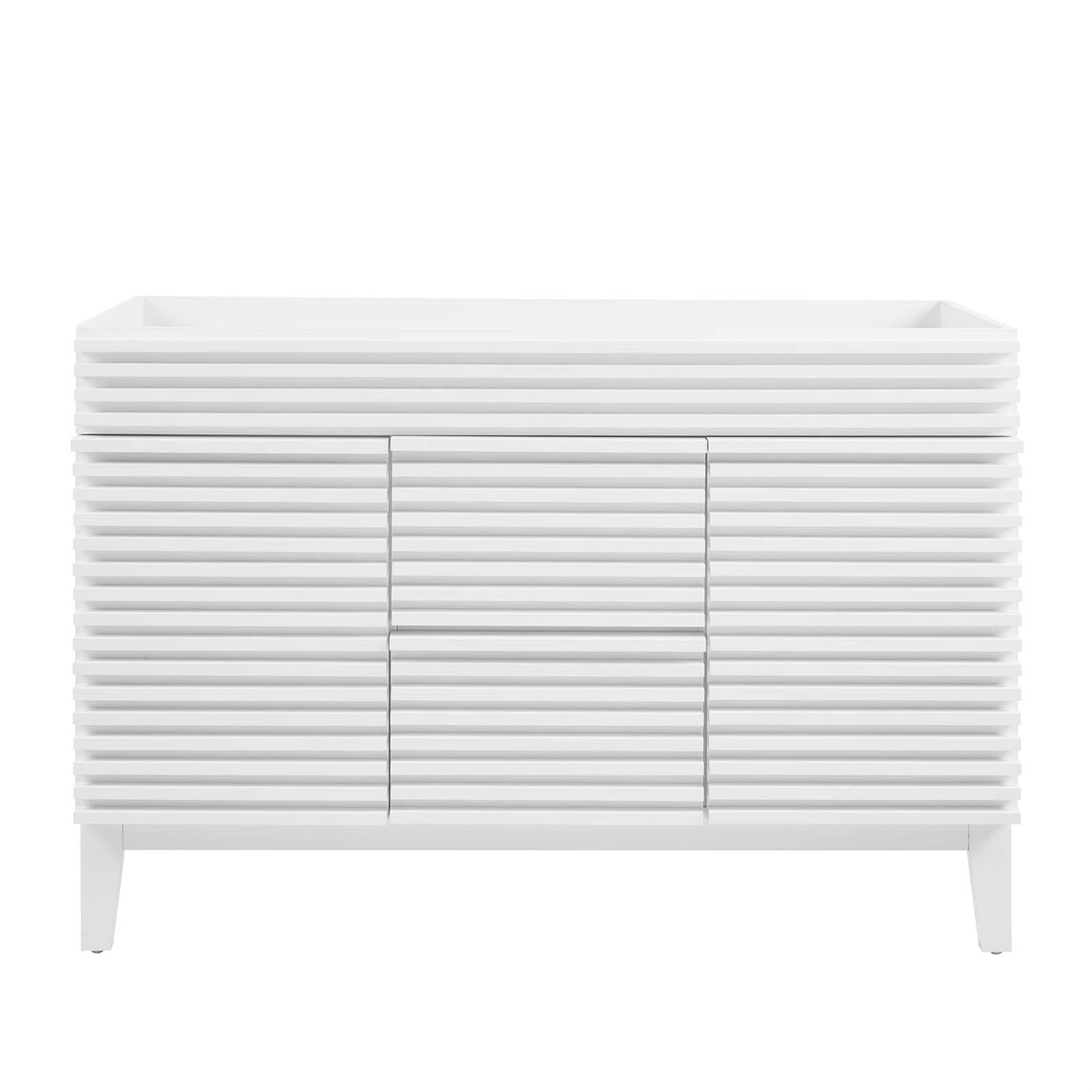 Modway Render 47″ MDF and Particleboard Bathroom Vanity Cabinet in White