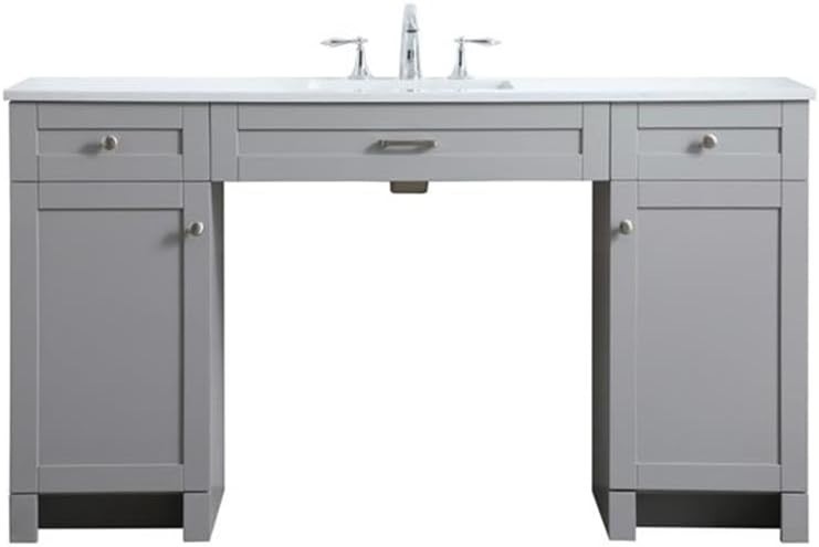 Elegant Lighting VF15032TK 32 inch Single Bathroom Vanity in Teak