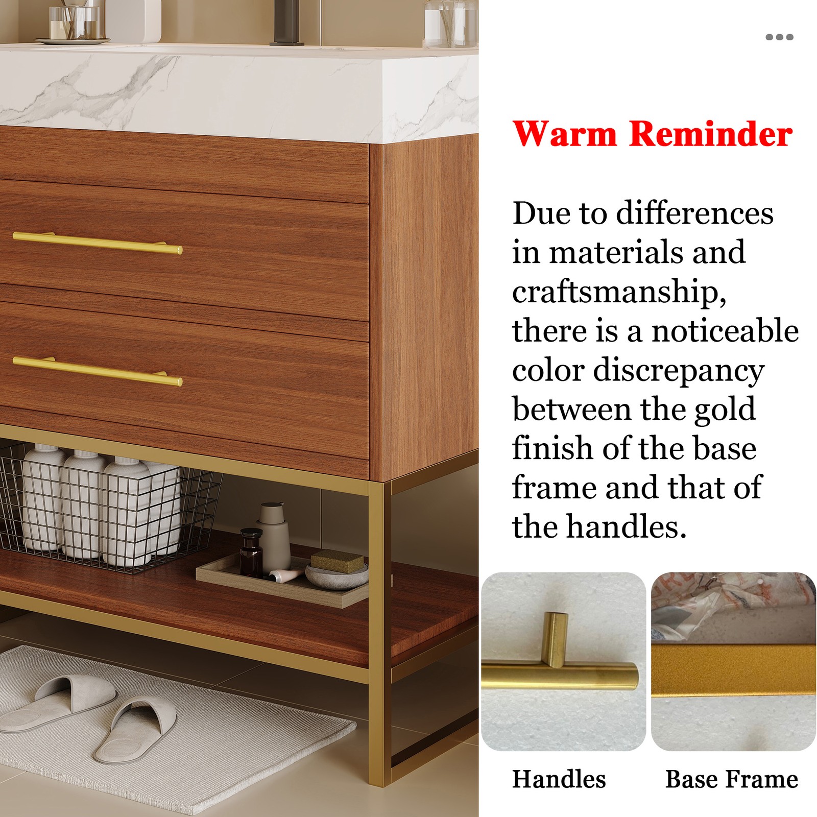 29.9″ Modern Bathroom Vanity with Sintered Stone Top & Ceramic Sink