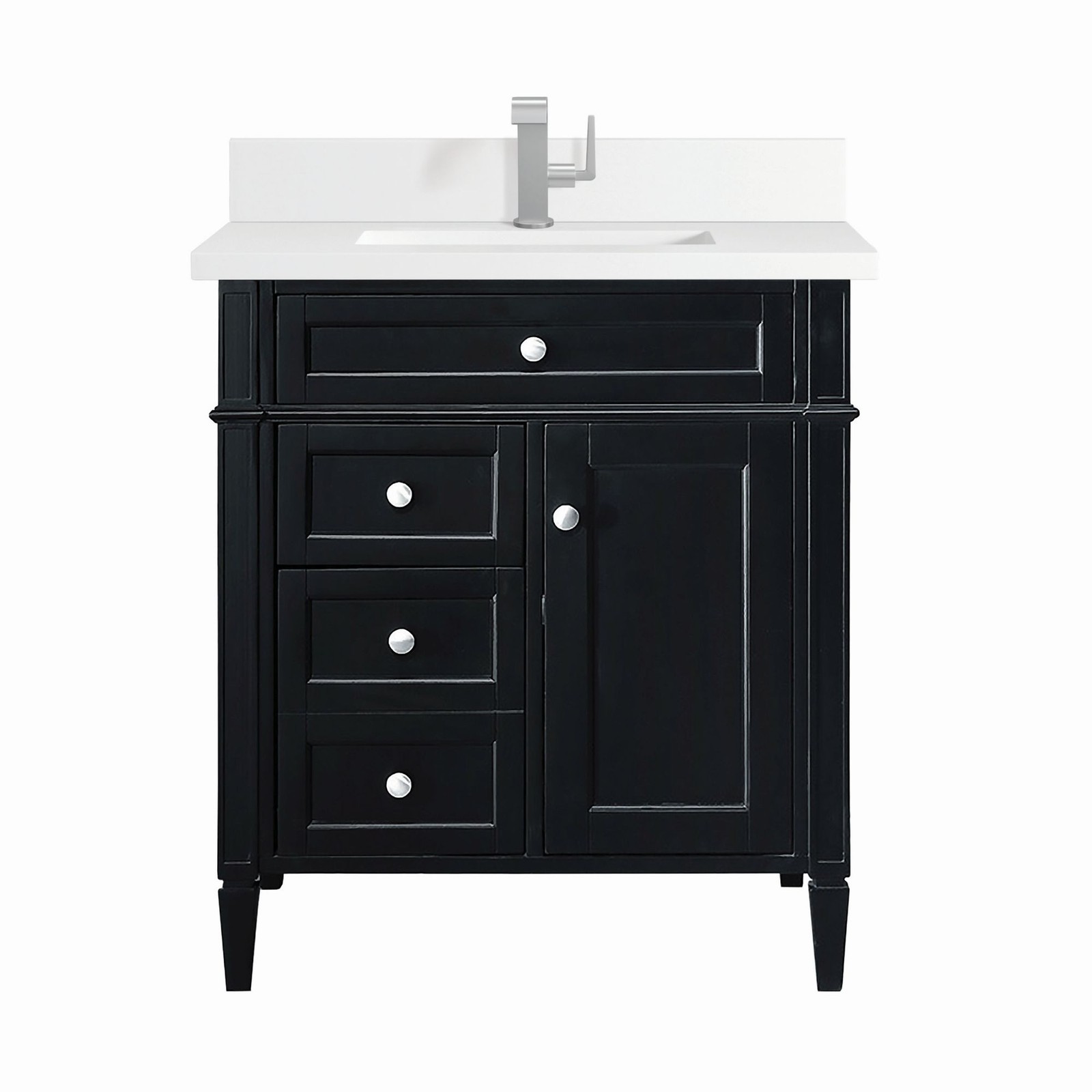 James Martin Vanities 650-V30-1WZ Brittany 30″ Single Basin – Black