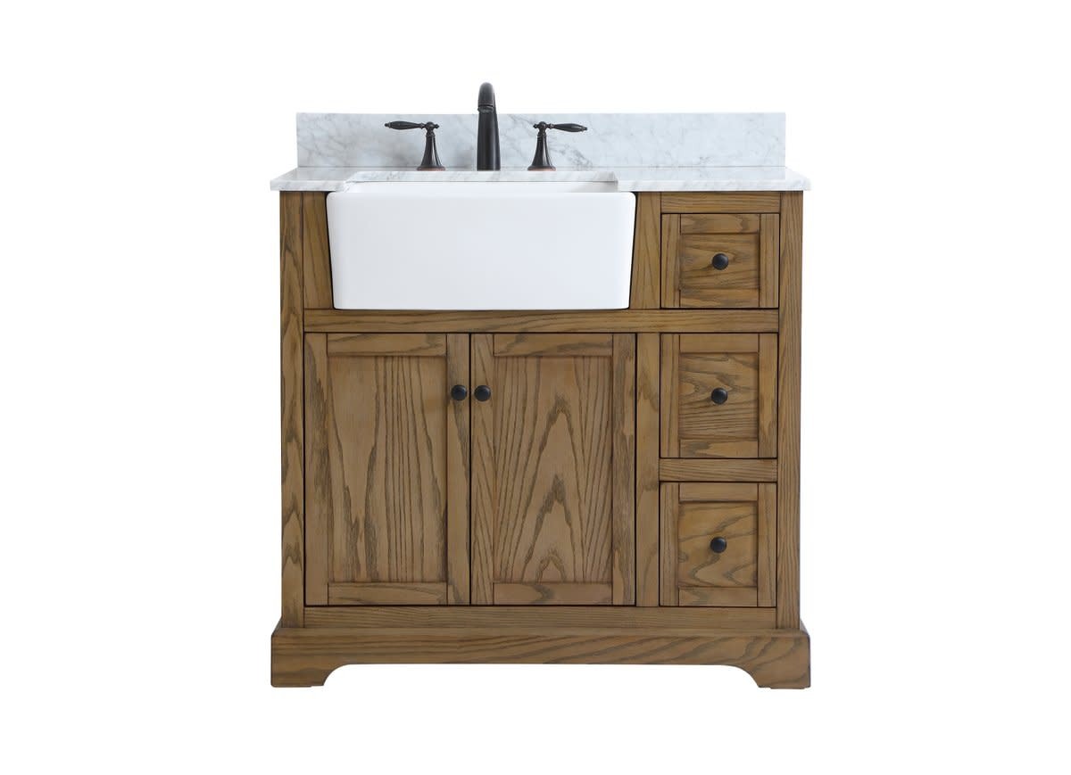 Elegant Lighting VF60236-BS Franklin 36″ – Wood