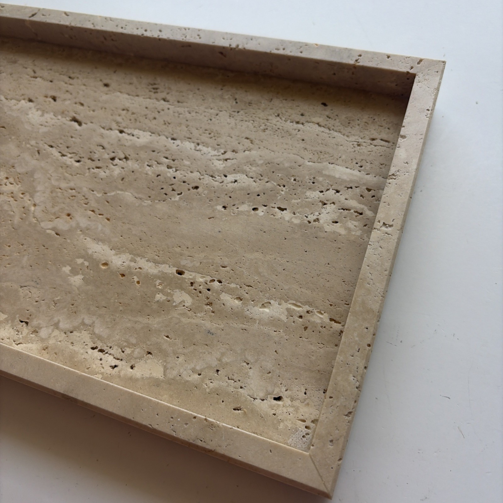 Marble Bathroom Vanity Tray, Natural Luxury Vanity Home Kitchen Bathroom Tray