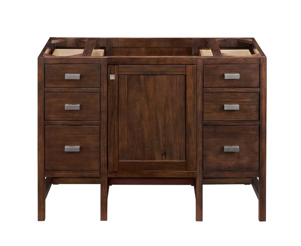 48″ James Martin Addison E444-V48-MCA-3CSP Vanity Cabinet Charcoal Soapstone Top