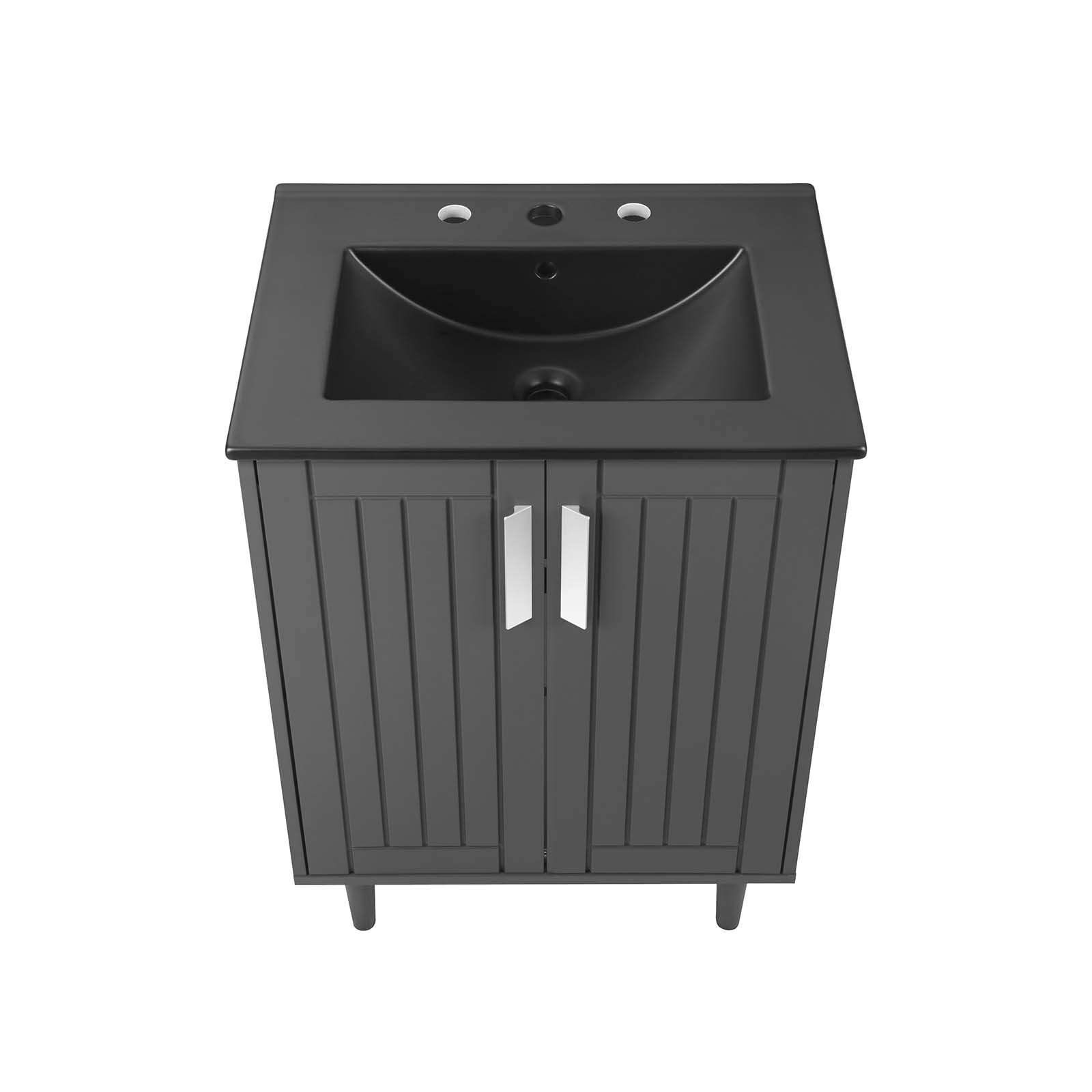 Modway Augusta 24″ Bathroom Vanity in Gray Black