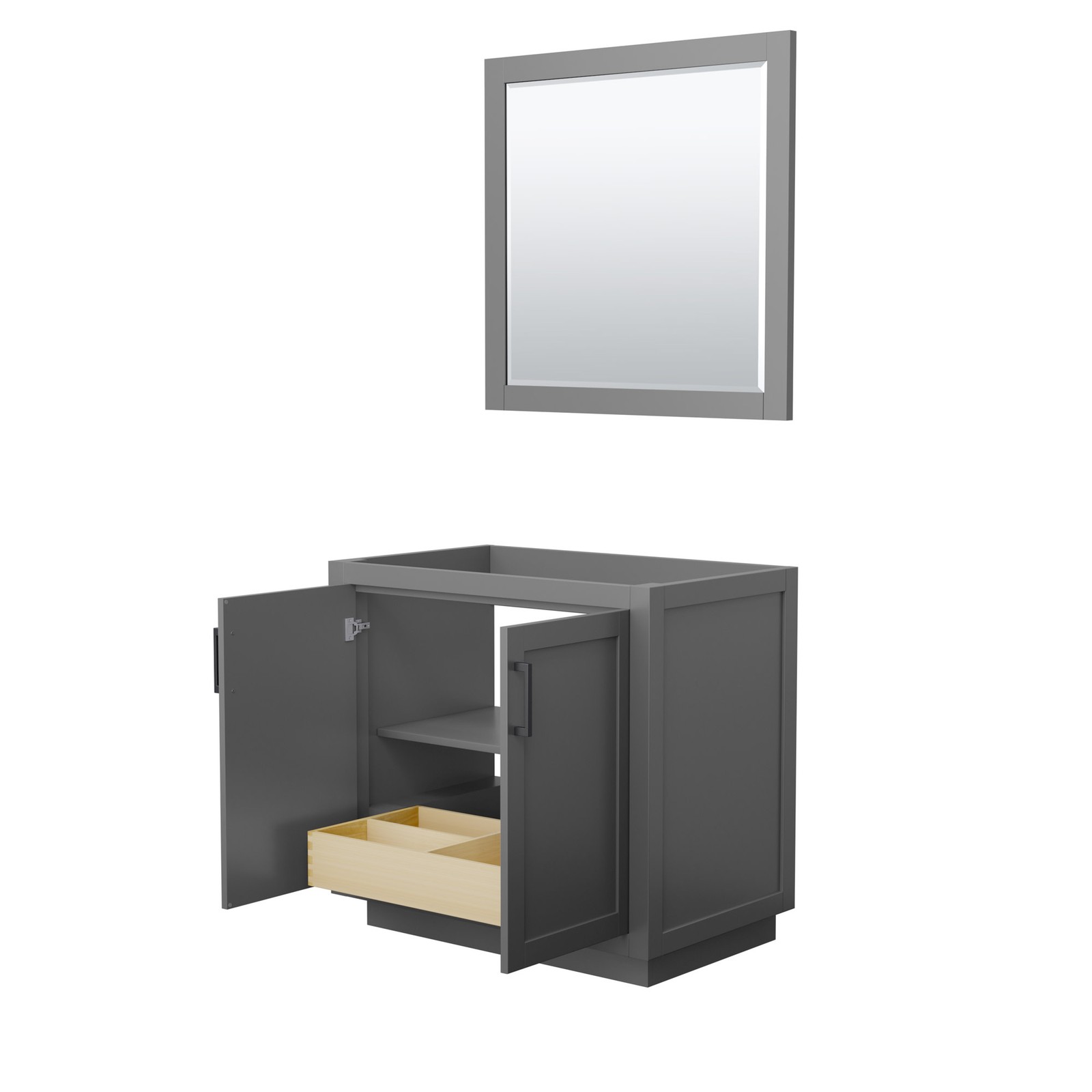 Wyndham Collection WCF2929-36S-CX-M34 Miranda 36″ Single – White / Brushed Gold