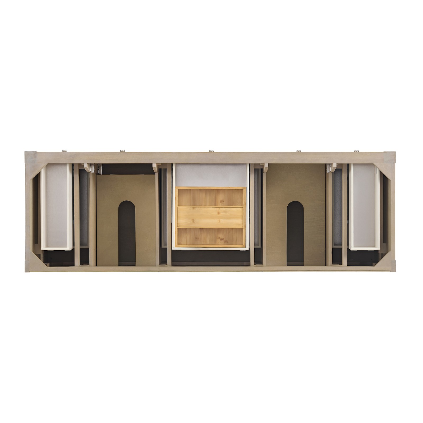 James Martin Vanities 330-V72-3PHT Breckenridge 72″ – Whitewashed Oak