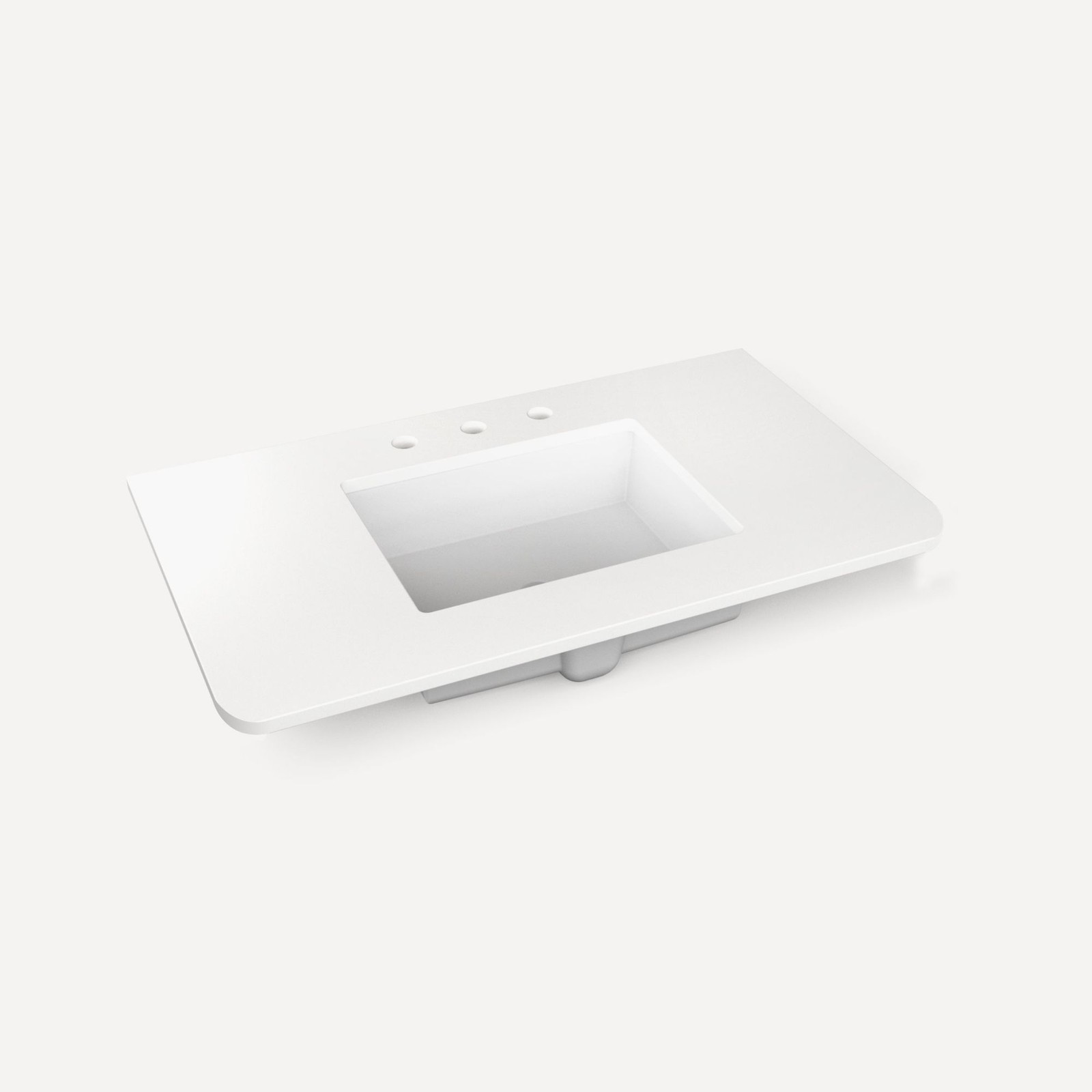 Robern TA36UCO-8CS6 Craft Series 36″ Quartz Vanity Top – White Zeus Extreme