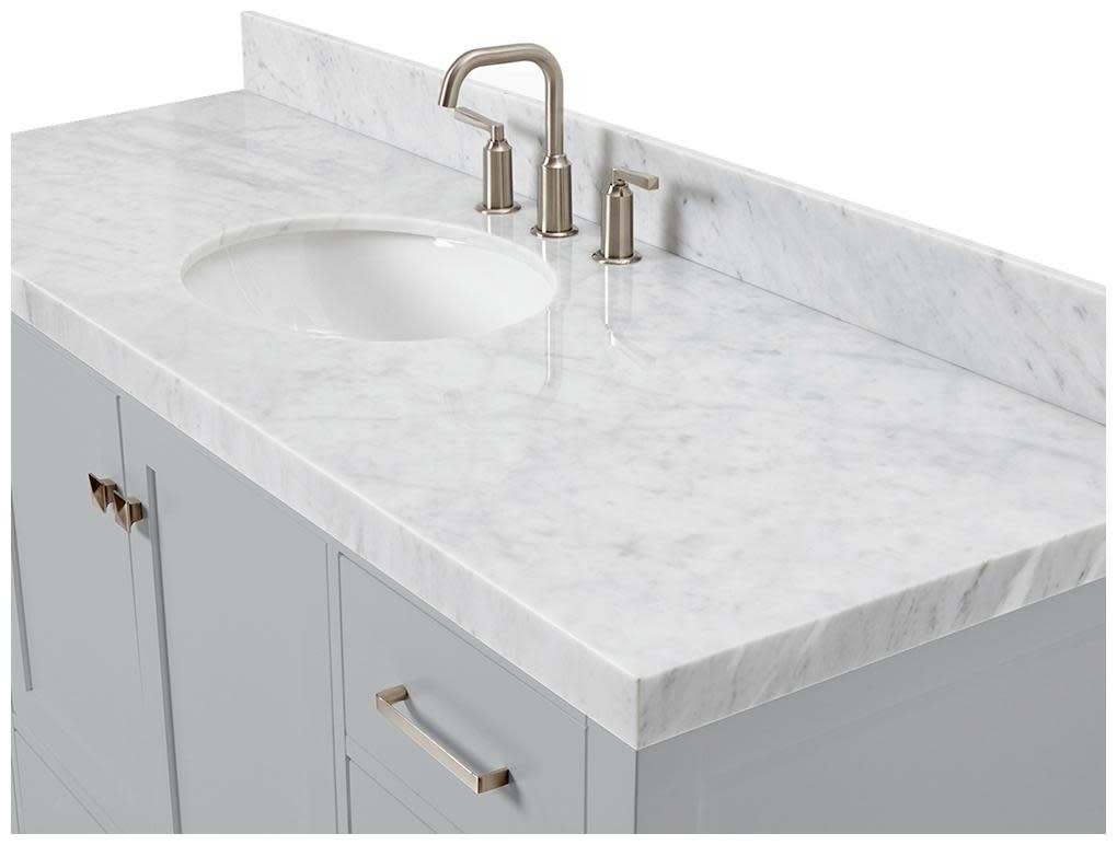 Ariel A060SCW5OVO Cambridge 60″ – Midnight Blue / Italian Carrara Marble Top /