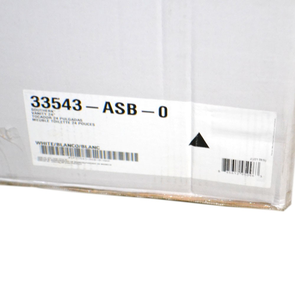 NEW Kohler K-33543-ASB-0 Southerk 24″ Vanity Quartz Top Bathroom Cabinet w/ Sink