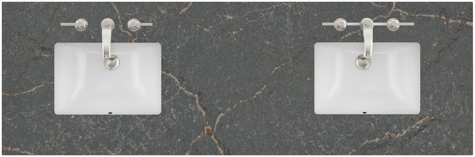 James Martin Vanities 040-S72-SNK 72″ Stone Composite Vanity Top – Parisien Bleu