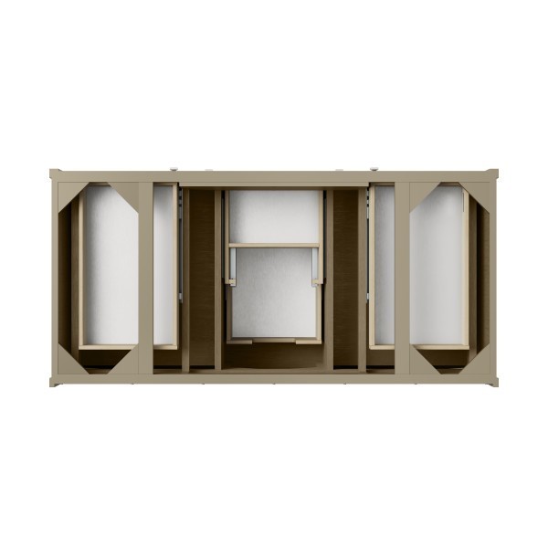 48″ James Martin Chicago 503-V48-WLW-3WZ Vanity Cabinet White Zeus Silestone Top