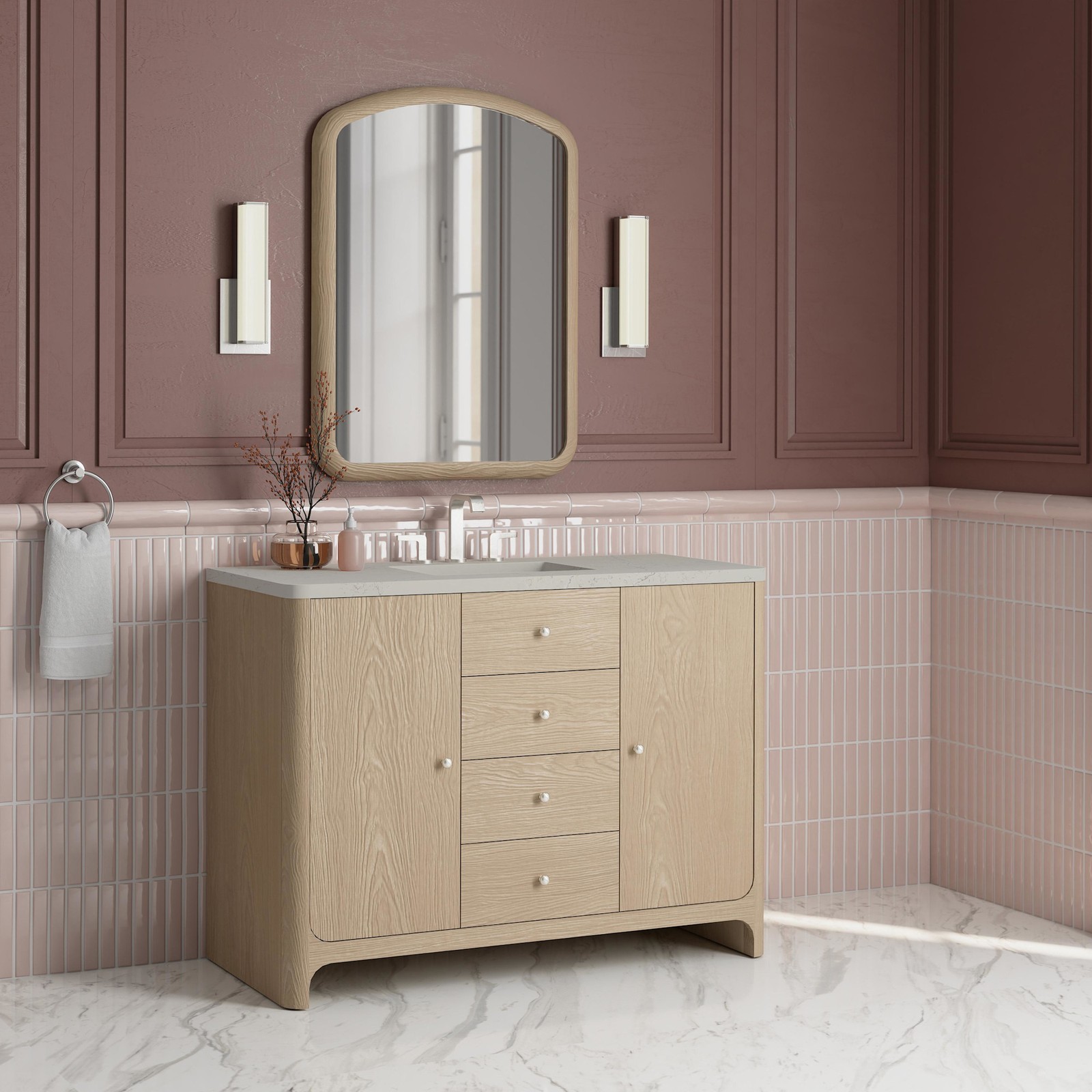 James Martin Vanities D125-V48-FSFR Gracyn 48″ – Coastal DriftWood