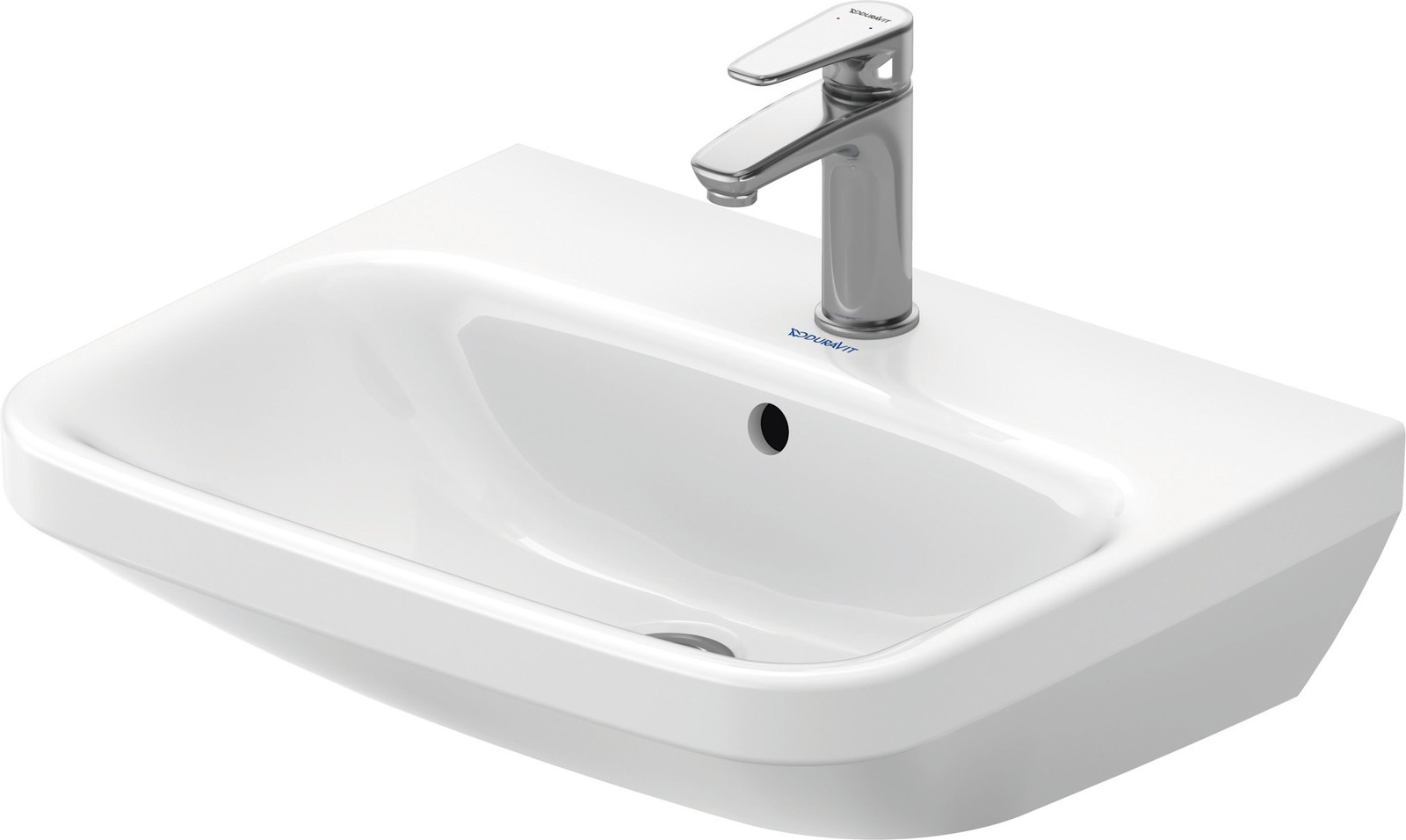 Duravit 231955-1HOLE DuraStyle 17″ Ceramic Vanity Top – White / Glazed Underside