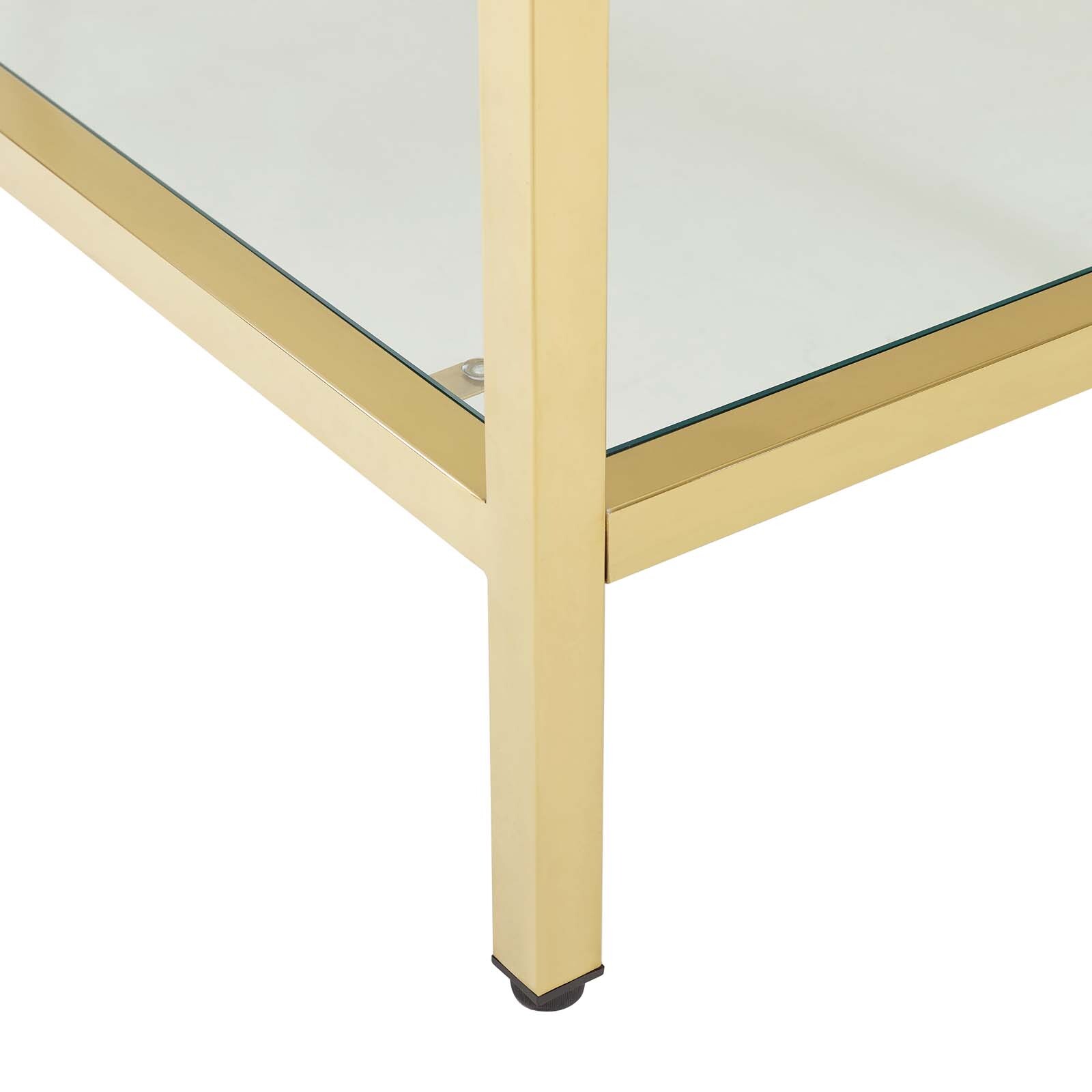 Modway Kingsley 50″ Gold Stainless Steel Bathroom Vanity in Gold White