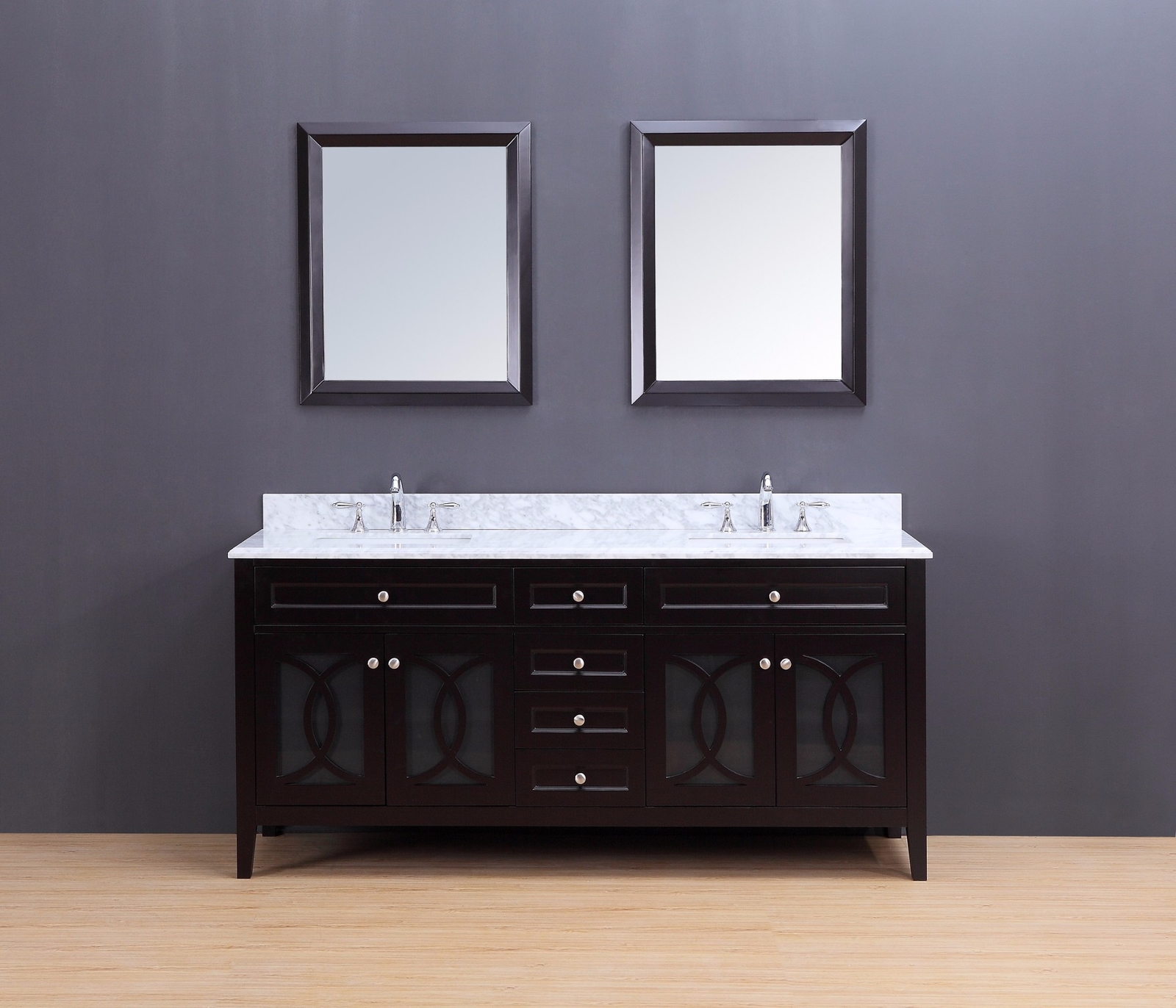 Bathroom Vanity – Transitional Bathroom Vanity Set – Double Sink – Rocca 72″
