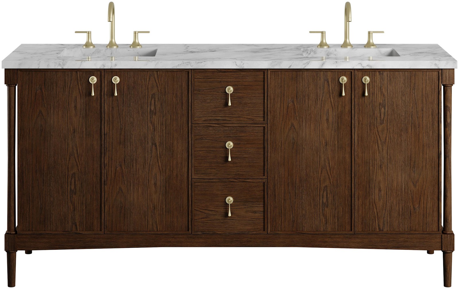 James Martin Vanities D680-V72-3CAR Kinnsden 72″ – Sable Oak
