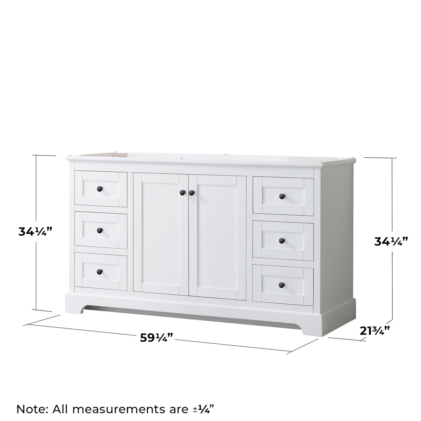 Wyndham Collection WCV232360SCXSXXM58 Avery 60″ Single – Dark Gray / Matte Black