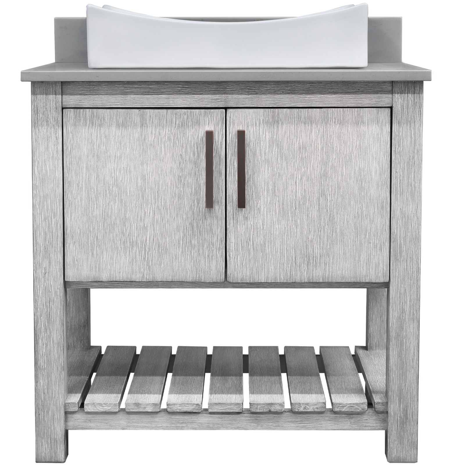 Miseno MV-30SG-NOBV-280-324C-MIR 30″ – Stonewash Grey / Storm Grey Top / Matte