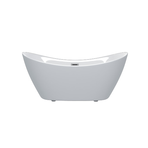 47″ Acrylic Freestanding Bathtub rectang,with 30” Bathroom Vanity with Top Sink