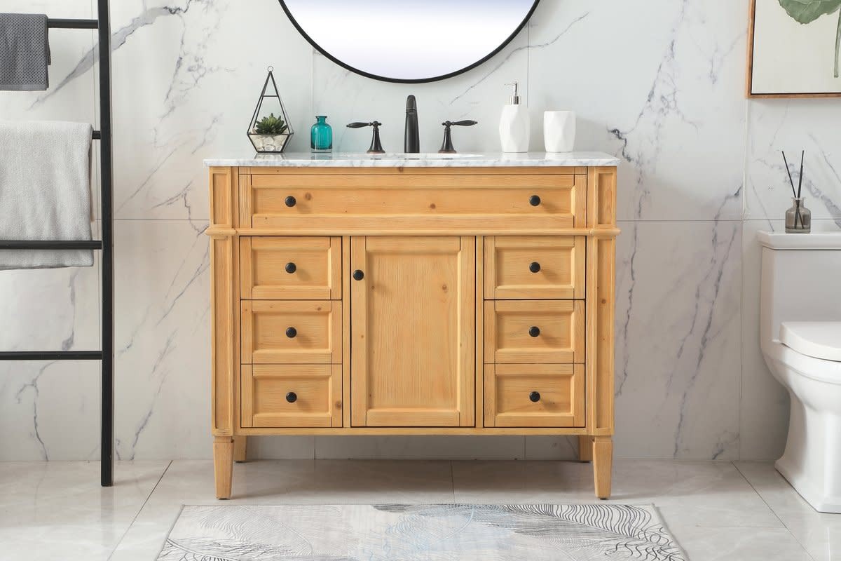 Elegant Lighting VF12542 Park Avenue 42″ – Natural Wood