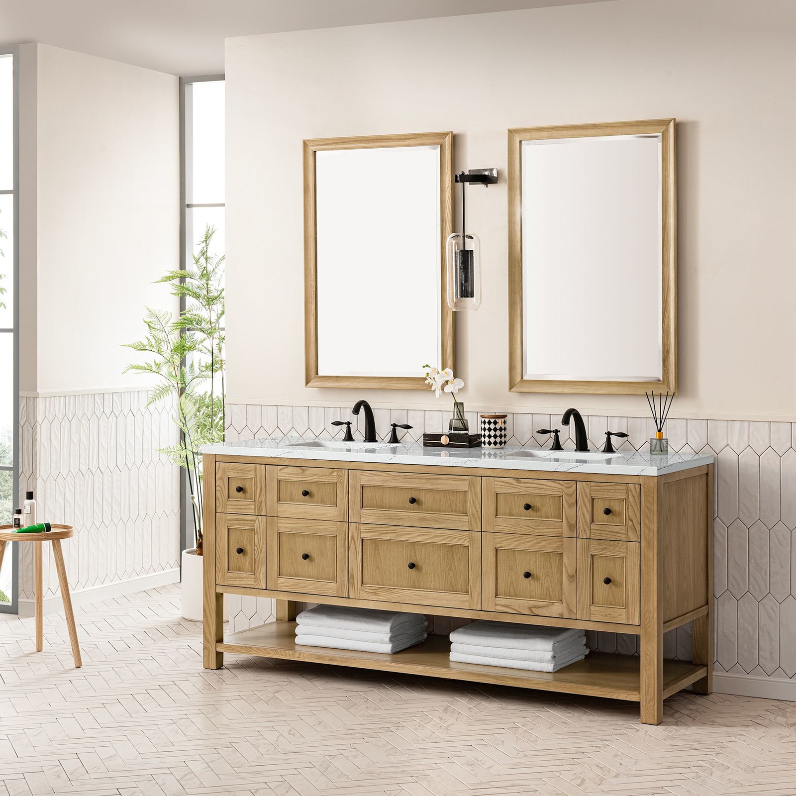 James Martin Vanities 330-V72-FENC Breckenridge 72″ – Smokey Celadon