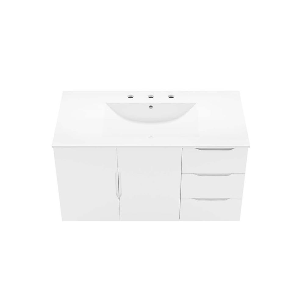 Modway Vitality 36″ Bathroom Vanity, 36 Inch, White White