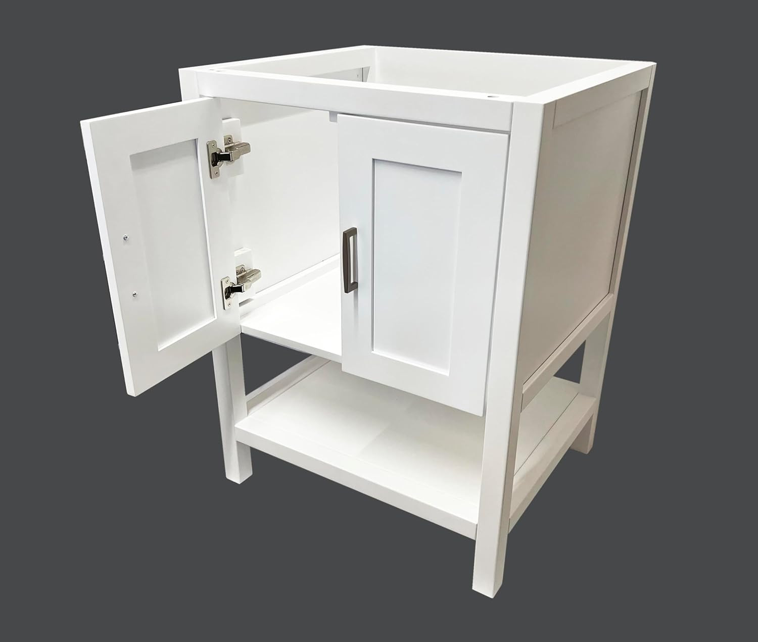 36″ White Shaker Single-Sink Bathroom Vanity Base Cabinet – Modern Design