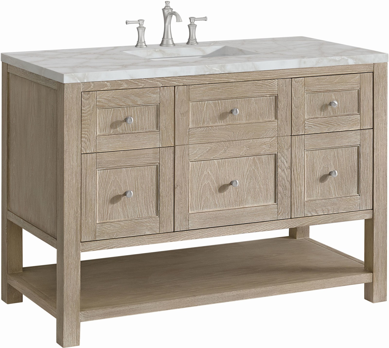 James Martin Vanities 330-V48-FVSL Breckenridge 48″ – Smokey Celadon