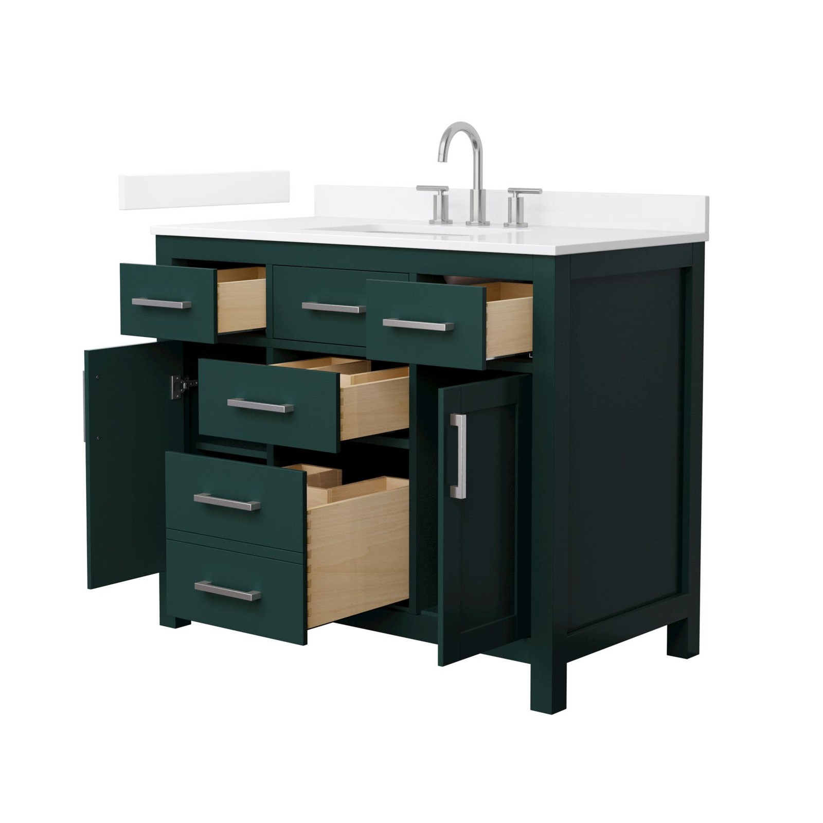 Wyndham Collection WCG2424-42S-QTZ-US3MXX Beckett 42″ – White / Giotto Quartz