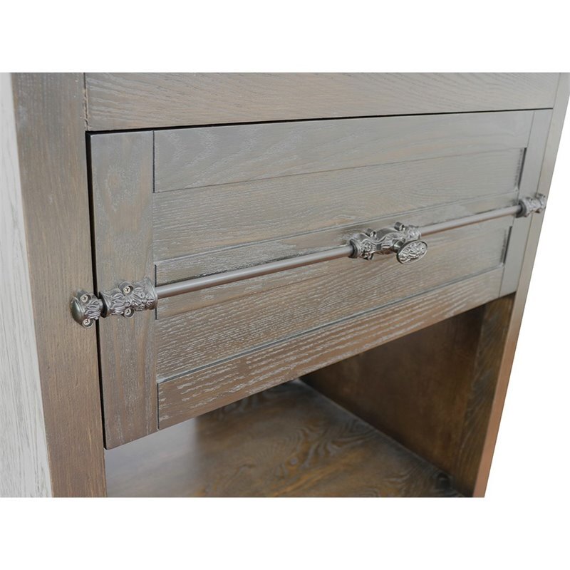 Plantation 31″ Solid Wood Rectangle Sink Vanity with White Carrara in Brown