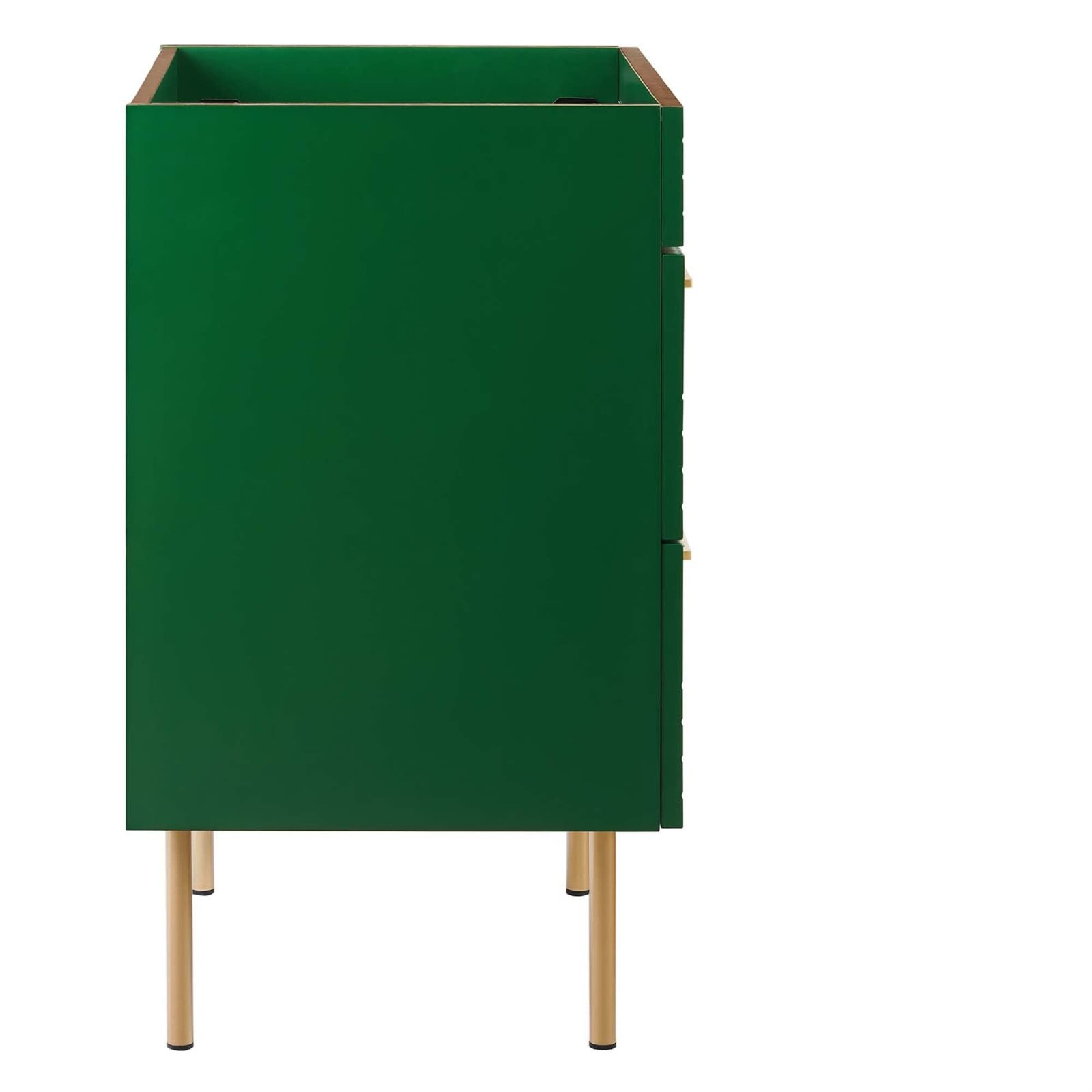 Modway Daybreak 23.5″ Particleboard MDF Wood and Metal Bathroom Vanity in Green