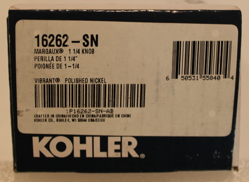Kohler K-16262-SN – Margaux 1-1/4″ Knob – Vibrant Polished Nickel