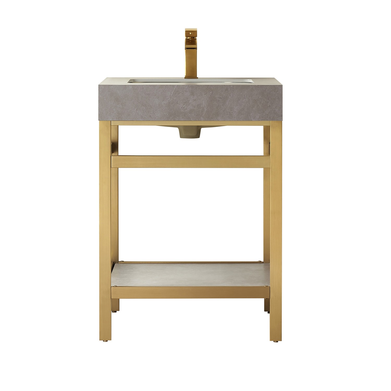 Miseno MV702524-NM Funes 24″ – Brushed Gold / Gray