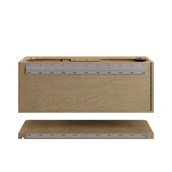48″ James Martin Allamari D640-V48-DMS-WVSL Vanity Cabinet Silver Silestone Top